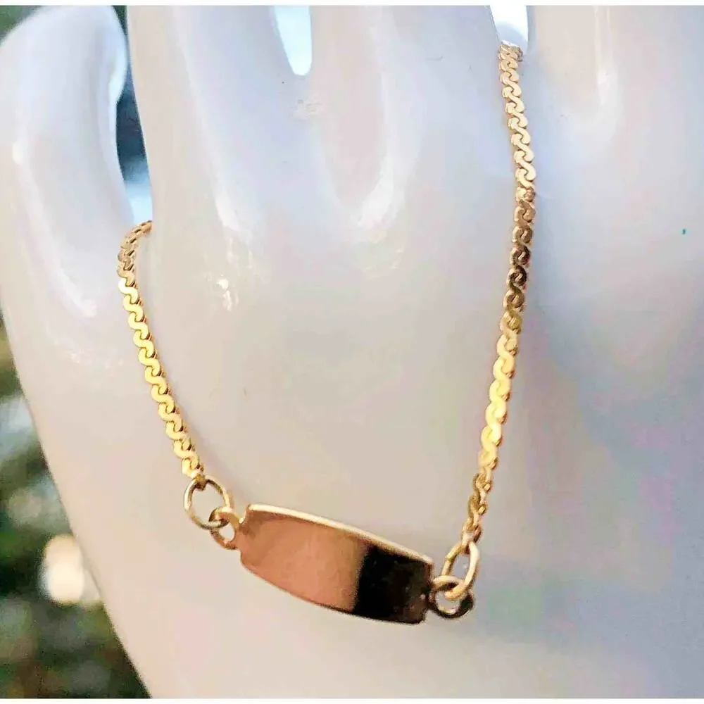 Gold Filled Engravable Bracelet Anklet Custom Jewelry